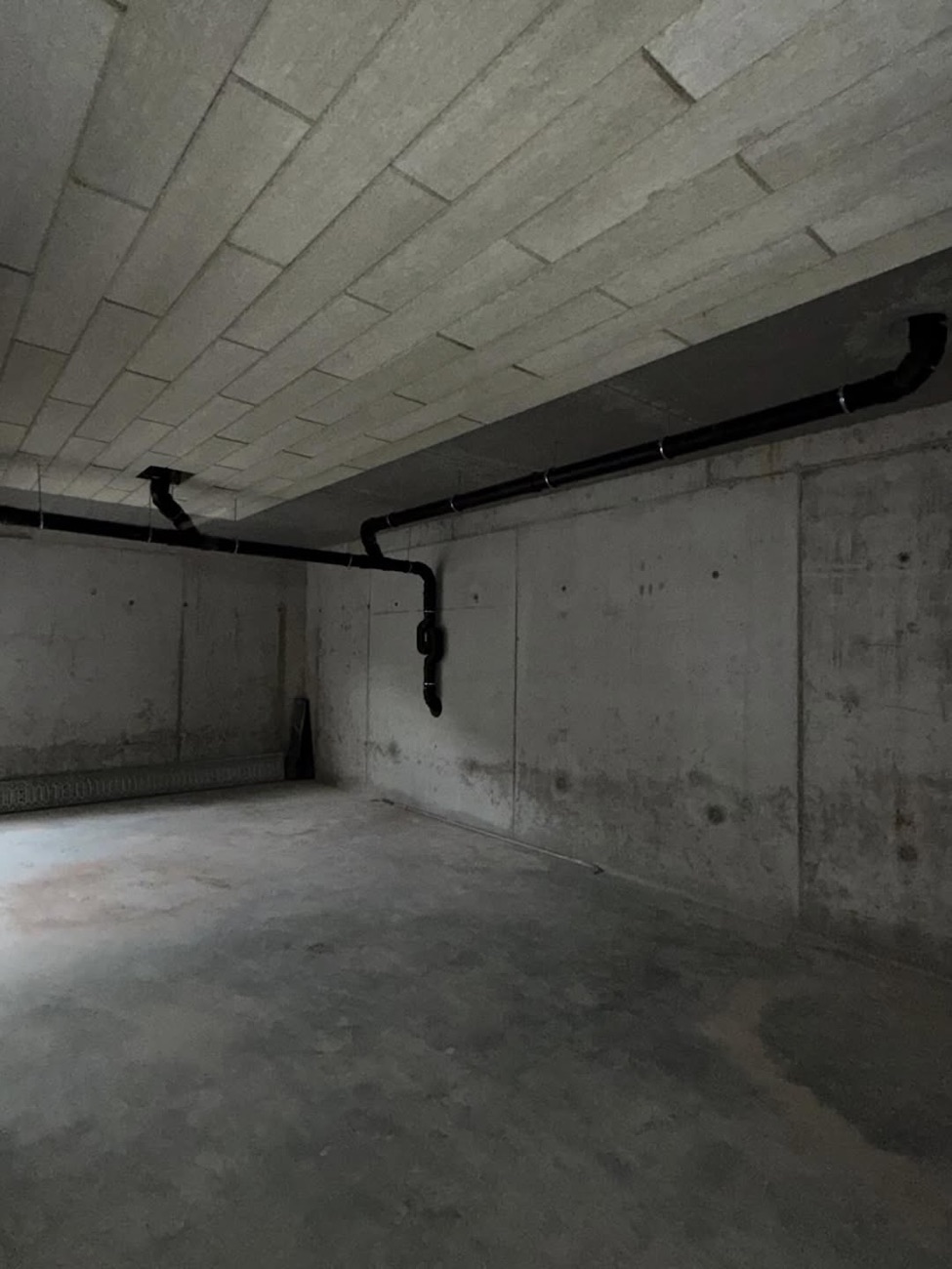 Abwasser-Rohrinstallation im Neubau